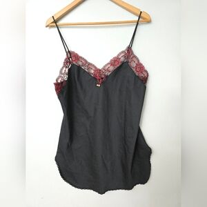 Vtg International Boutique Undercover Wear Black Red Lace Valentines Vampy Dark